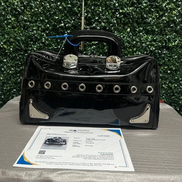 Gucci Romy Satchel Large Black Patent Leather - Picture 3 of 12